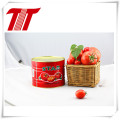 Pasta de tomate orgánica saludable sin aditivos de color rojo